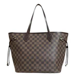 LOUIS VUITTON Brown Damier Canvas Neverfull MM Tote Bag